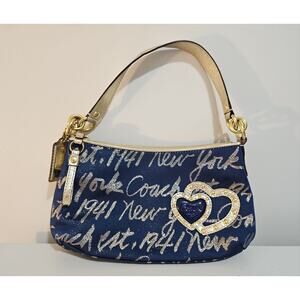 VTG Y2K Mini Coach Signature Script New York 1941 Shoulder Bag Limited Edition